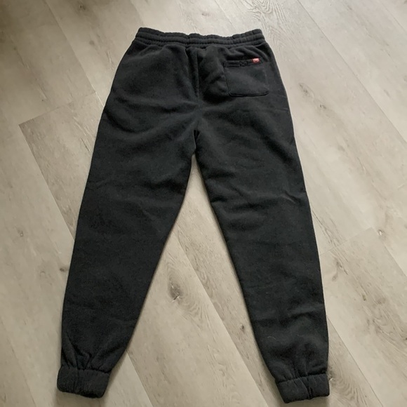 Echo Sweat pants size M gray drawstring pockets logo embroidered - Picture 14 of 14